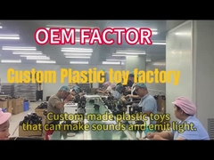 Brinquedos de plástico personalizados que emitem luz e som