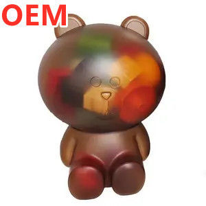 Personalização OEM Design Cartoon Popcorn Bucket Plástico 3D Cartoon Popcorn Bucket
