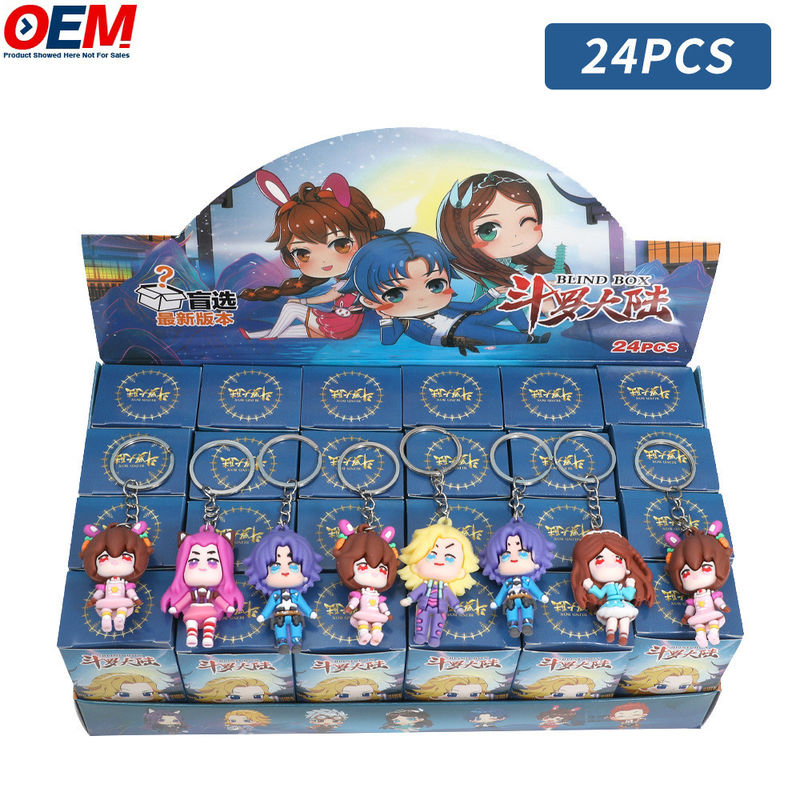 Brinquedos 3D personalizados fazem Blind Surprise Box Brinquedos Anime Figuras Blind Box Keychain Saco Pendan