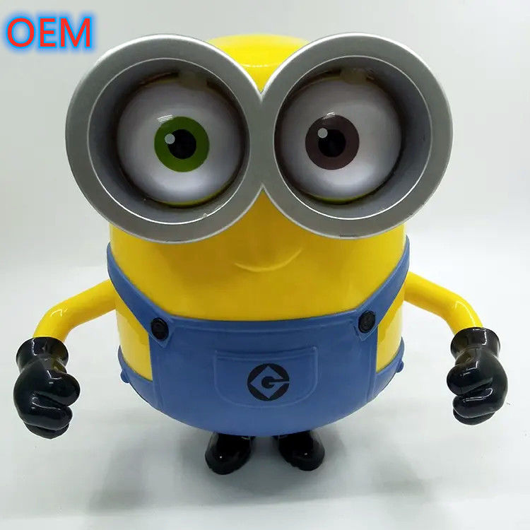 Cartoon 3d baldes de pipoca reutilizáveis Personalização Design OEM Recipiente de plástico Baldes de pipoca