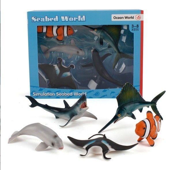 OEM fábrica personalizada Simulação Vida marinha Animais Kit de Modelo de Ação Figuras Miniatura Educação