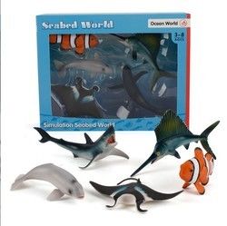 OEM fábrica personalizada Simulação Vida marinha Animais Kit de Modelo de Ação Figuras Miniatura Educação