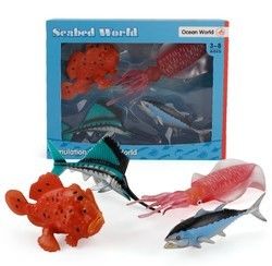 OEM fábrica personalizada Simulação Vida marinha Animais Kit de Modelo de Ação Figuras Miniatura Educação