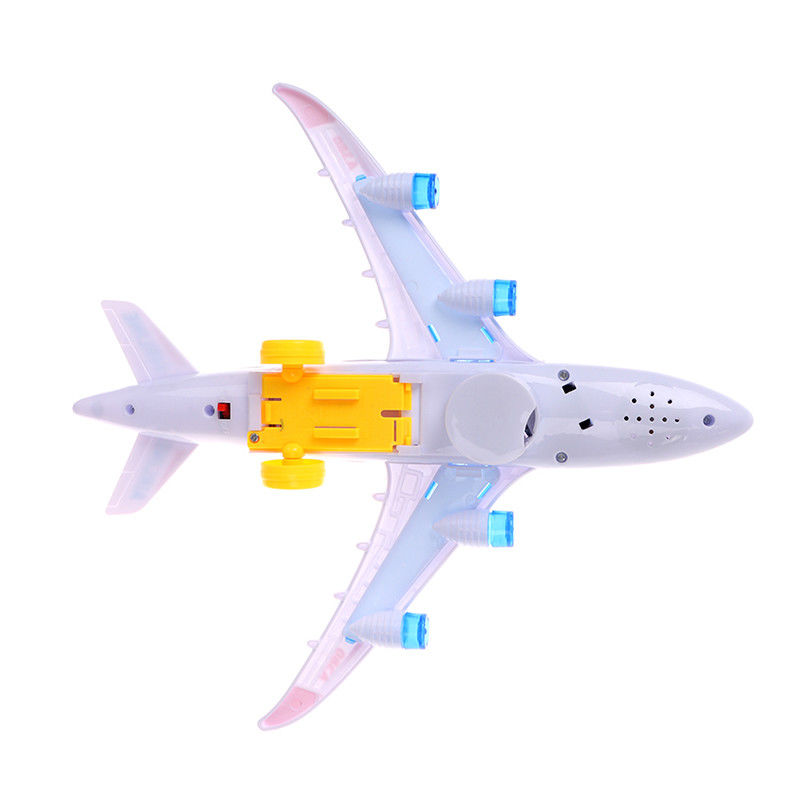Montaria DIY Airbus Avião Autopilot Flash Som Musical Iluminação Brinquedos Avião Elétrico Brinquedo Para Crianças Crianças
