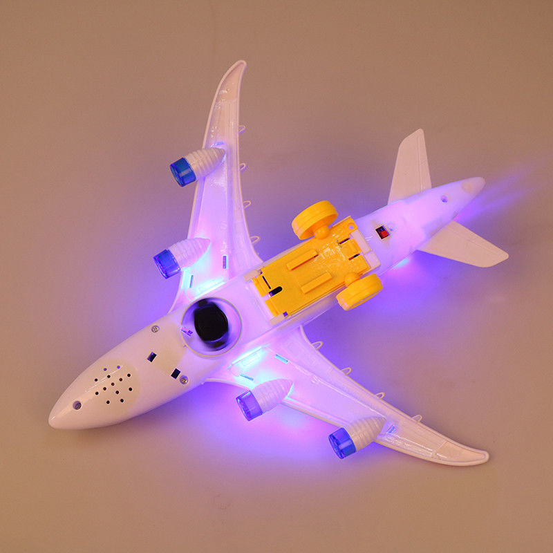 Montaria DIY Airbus Avião Autopilot Flash Som Musical Iluminação Brinquedos Avião Elétrico Brinquedo Para Crianças Crianças