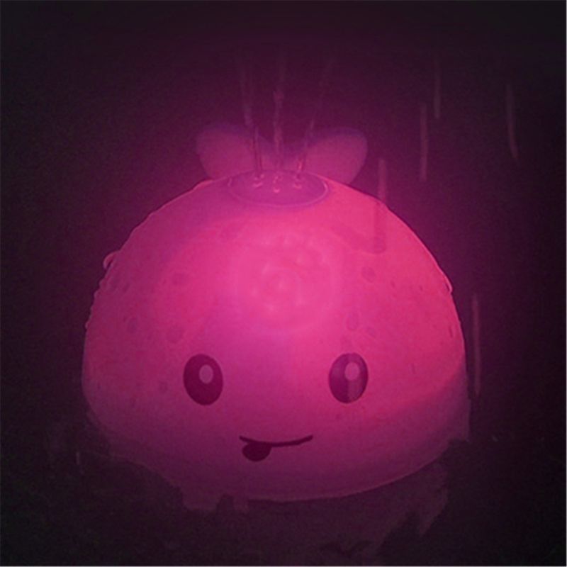 brinquedo personalizado fazer Light Up Banheira de banho brinquedos Sprinkler de água de baleia brinquedos de piscina brinquedo de piscina