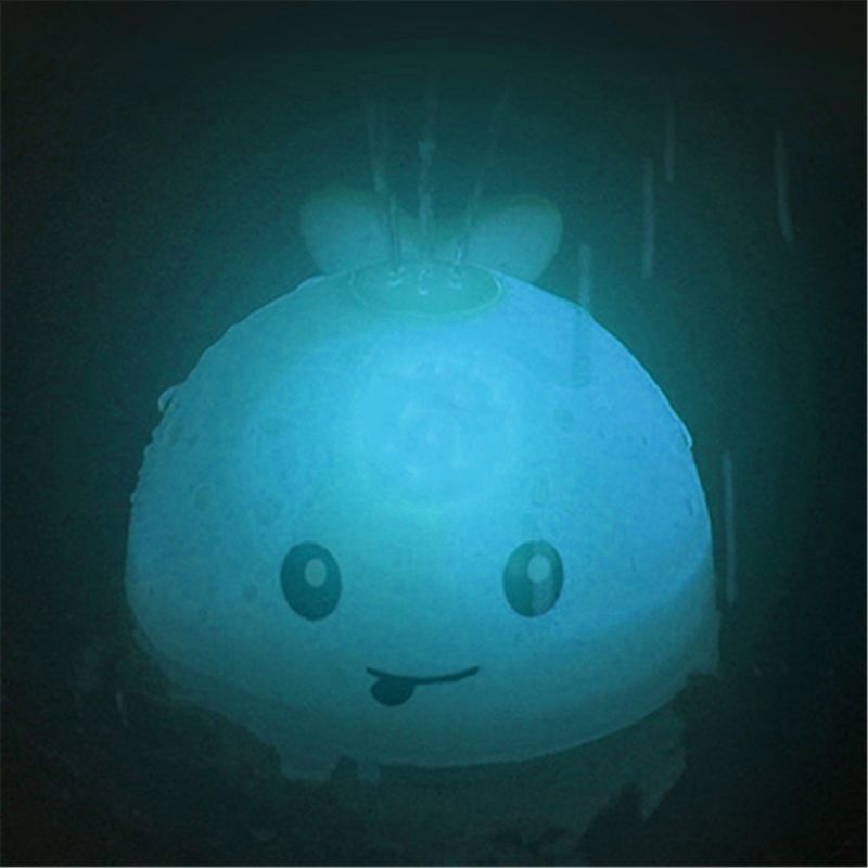 brinquedo personalizado fazer Light Up Banheira de banho brinquedos Sprinkler de água de baleia brinquedos de piscina brinquedo de piscina