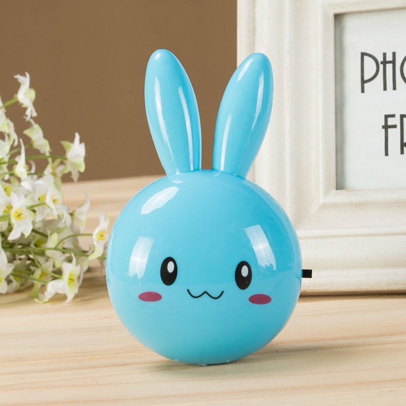 Produtor de brinquedos personalizado LED Rabbit Night Lamp Switch ON/OFF Wall Light Lâmpada de cama