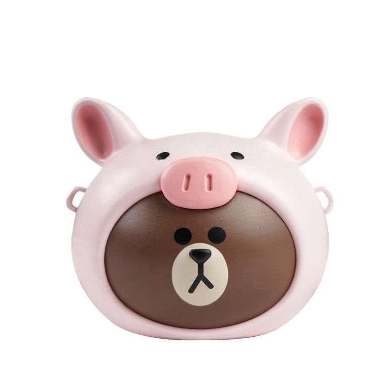Alturas personalizadas de qualidade bonita plástico 3D figura brinquedo Popcorn balde para o Natal