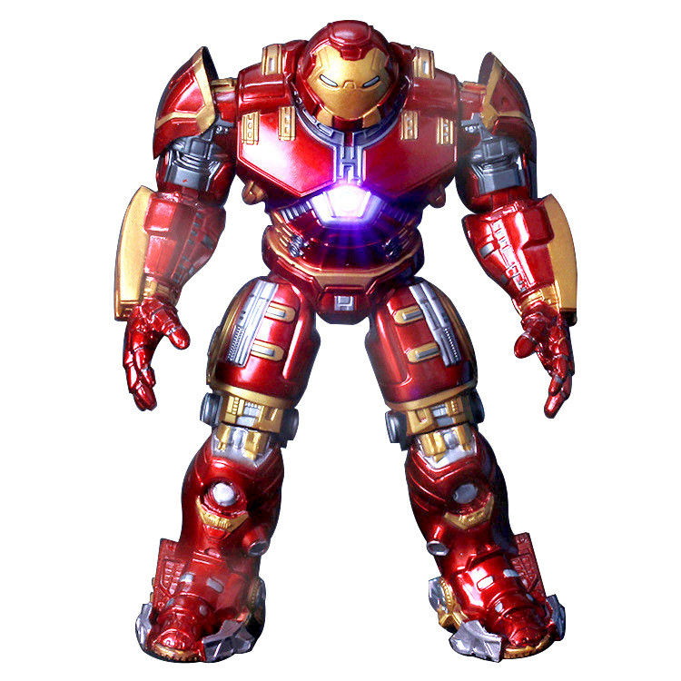 Homem herói personalizado junta bonecas móveis marca com luz LED PVC brinquedo de figura de ação