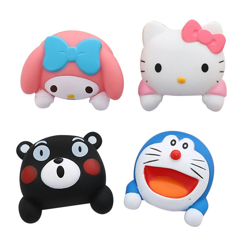 Kt Cat Cartoon Switch Cover Room Decor 3D On-Off Switch Adesivo Switch Outlet Wall Adesivo