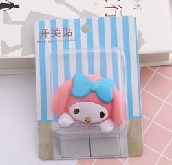 Kt Cat Cartoon Switch Cover Room Decor 3D On-Off Switch Adesivo Switch Outlet Wall Adesivo