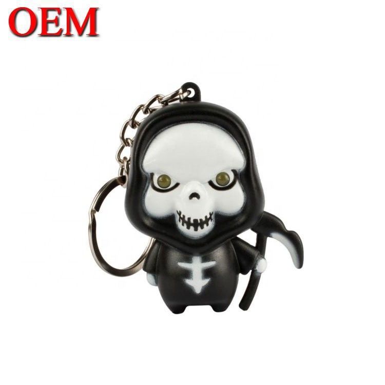 Logotipo OEM Chave de chave 3D PVC suave Chave de chave de animal personalizada