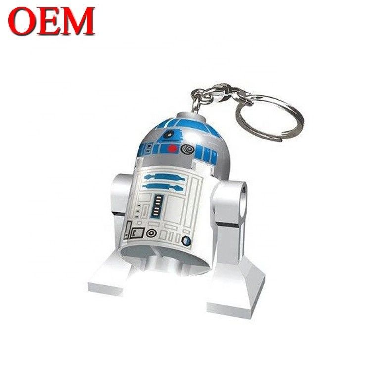 brinquedo de vinil personalizado fazer 3D LED Cartoon Keychain Acessórios Chave de plástico para sacos