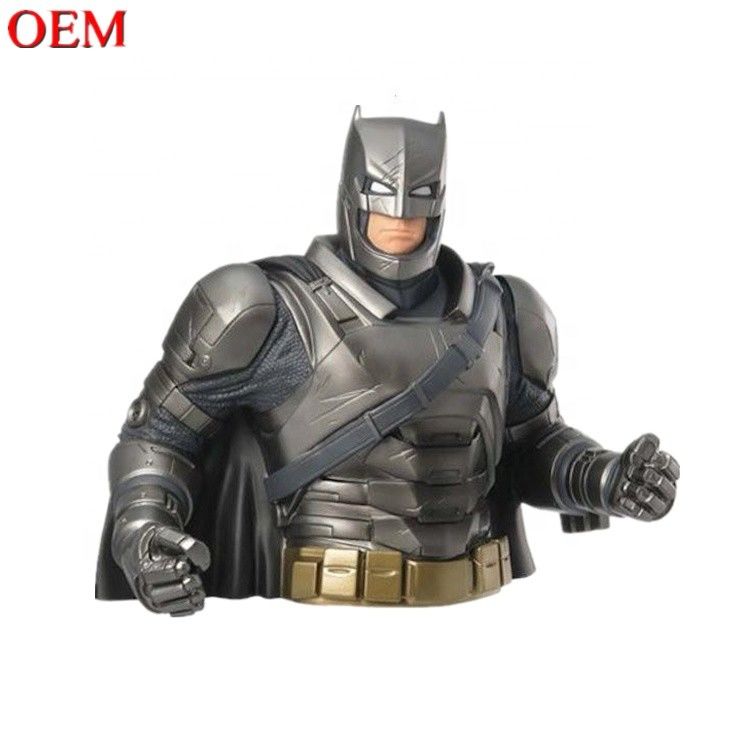 Produtor de brinquedos personalizados 3D Bat-Man Toy caixa de dinheiro figuras figurino de plástico