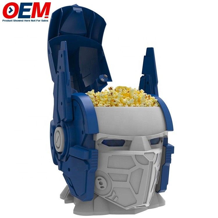 Balde de Pipoca de Plástico Container de Pipoca de Copo Balde 3D Design Anime Figurativo