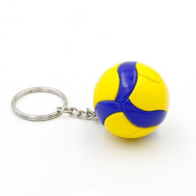 FABRICA 3D Mini chaveiro em forma de bola Faça o seu próprio design Chaveira de PVC personalizada