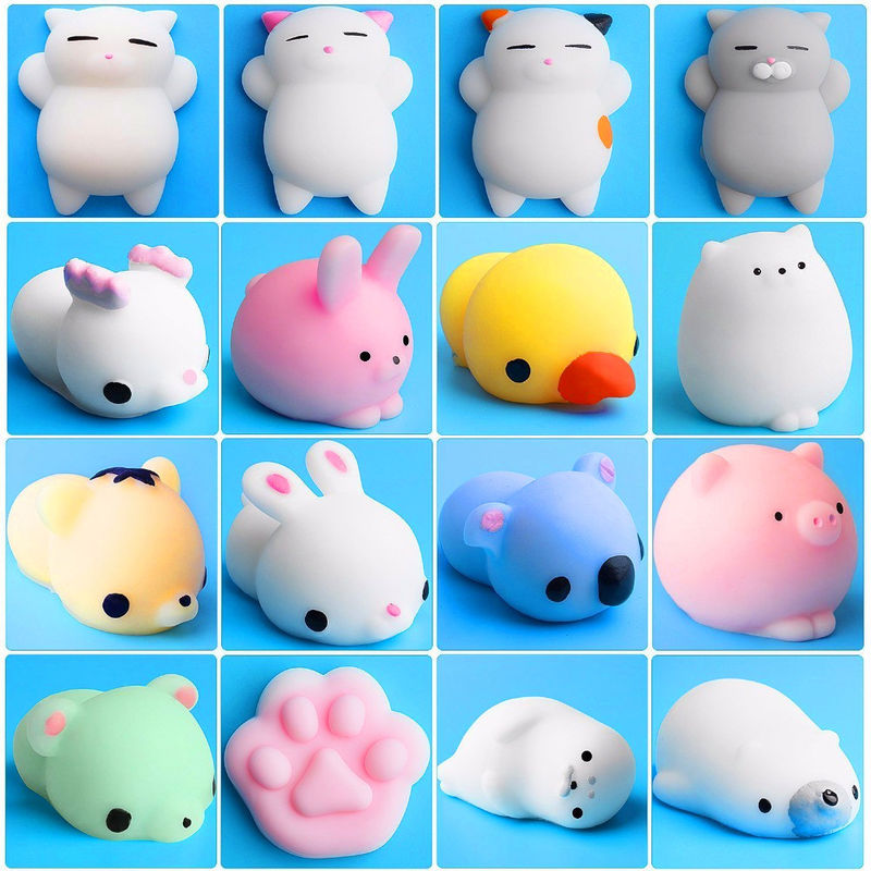 Fabrica OEM personalizado Animal Antistress Slimy Squeeze Brinquedos Engraçados Brinquedos Mini Mochi Squishy brinquedo