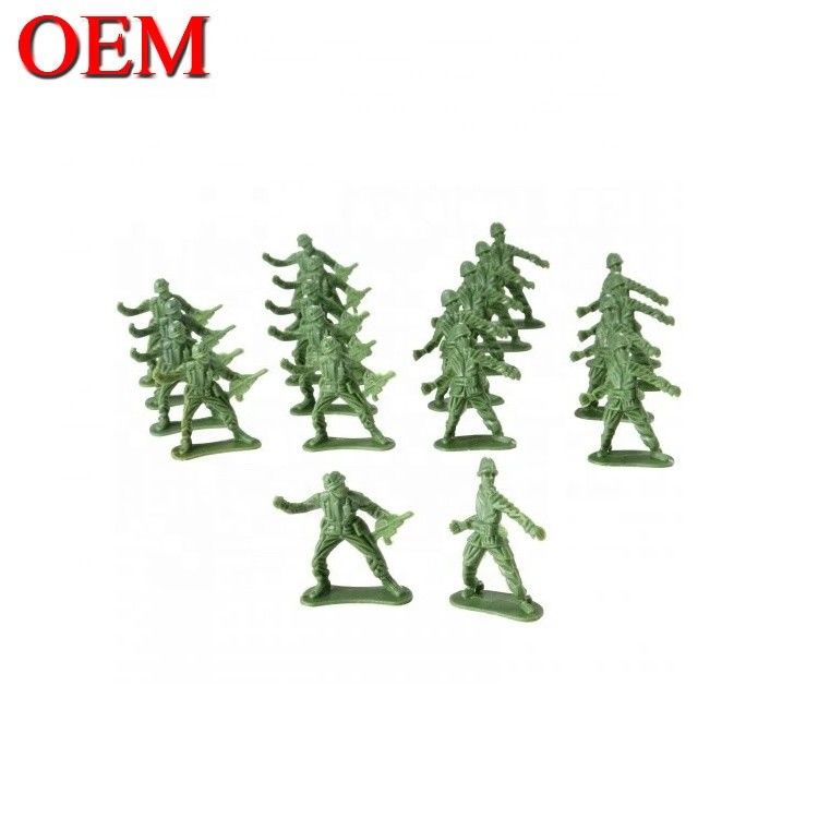 Fornecedores personalizados Pequenas figuras de brinquedo de plástico Soldados em miniatura Exército Militar Set de figuras de brinquedo do exército Soldados