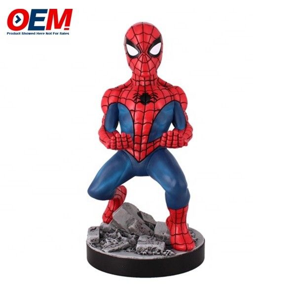 Spidman porta-telefone feito escritório escritório casa brinquedo de escritório OEM PVC porta-telefone figura