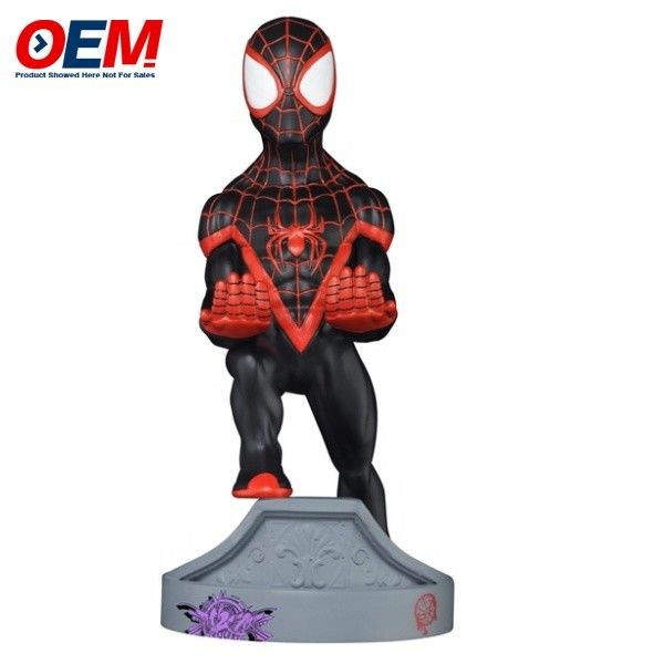 Spidman porta-telefone feito escritório escritório casa brinquedo de escritório OEM PVC porta-telefone figura