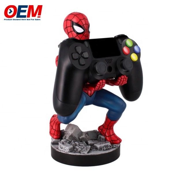 Spidman porta-telefone feito escritório escritório casa brinquedo de escritório OEM PVC porta-telefone figura