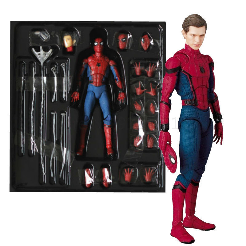 Personalizado de alta qualidade 15cm Homem-Aranha brinquedos Tom Holland PVC Action Figure Homem-Aranha coleção brinquedo com caixa