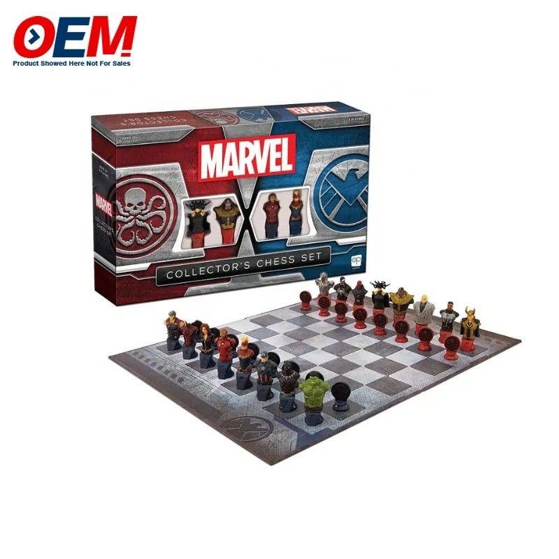 Brinquedos de mesa personalizados de plástico para personagens de risco/ xadrez/ educacional/ negócios/ bebida/ jogo de tabuleiro com caixa