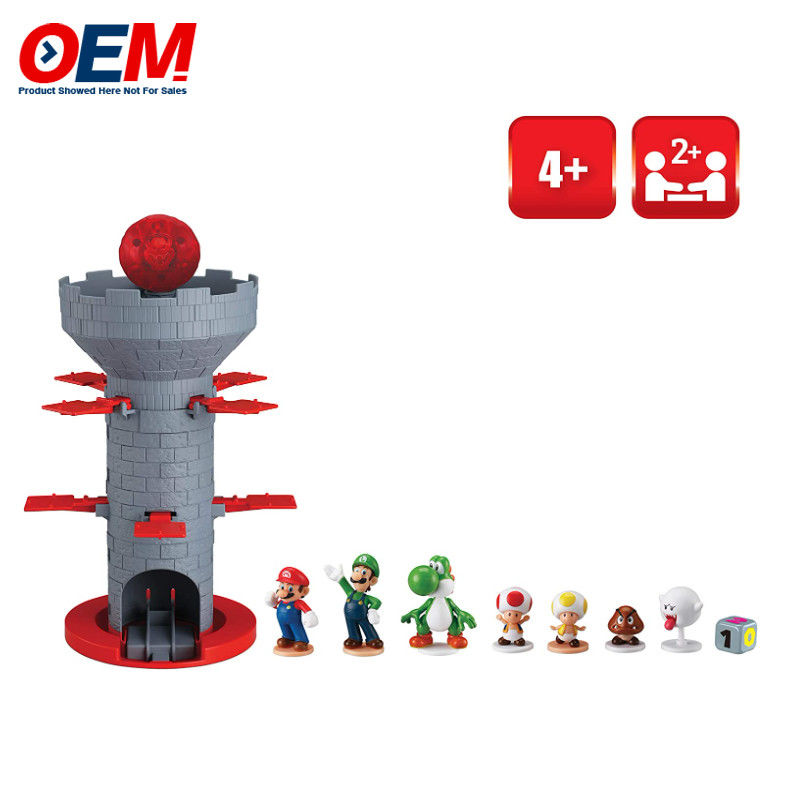 Jogos Dentes Super Mario Piranha Plant Escape Feito Jogo de Ação de Mesa para Idades 4+ com 2 Figuras de Ação Super Mario Colecionáveis