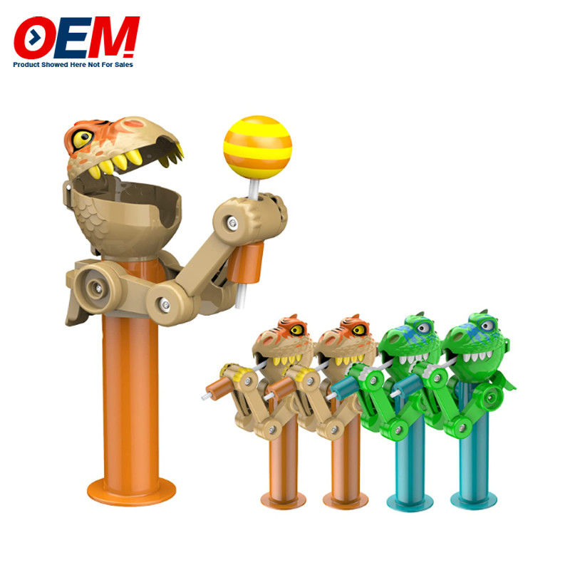 Caixa de segurador de chupa-chupa feita de brinquedo de doces de plástico OEM Criativo Chupa-chupa brinquedo para criança