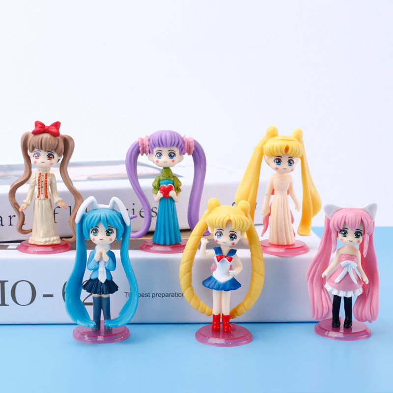 Produtores de brinquedos OEM Mini Sailor Moon Toys Surprise Toys Can Put In Capsule