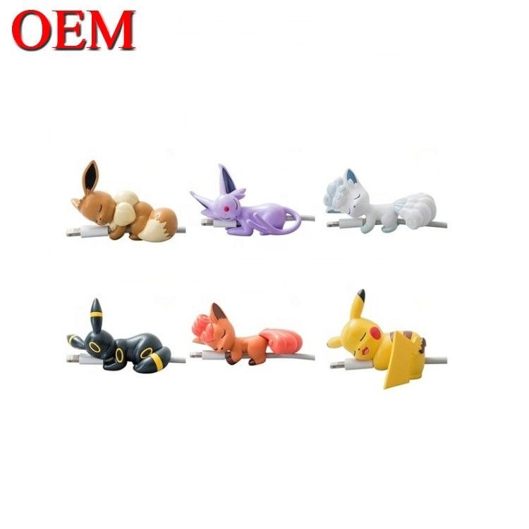 Fábrica Custom OEM 3D Mini Figure Anime Cable Telefônico mordida brinquedo brinquedos de plástico PVC vinil personalizado
