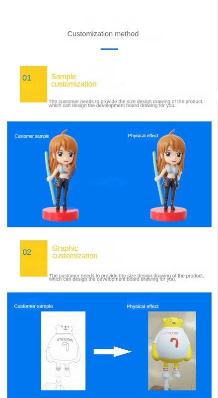 Fábrica Custom OEM 3D Mini Figure Anime Cable Telefônico mordida brinquedo brinquedos de plástico PVC vinil personalizado