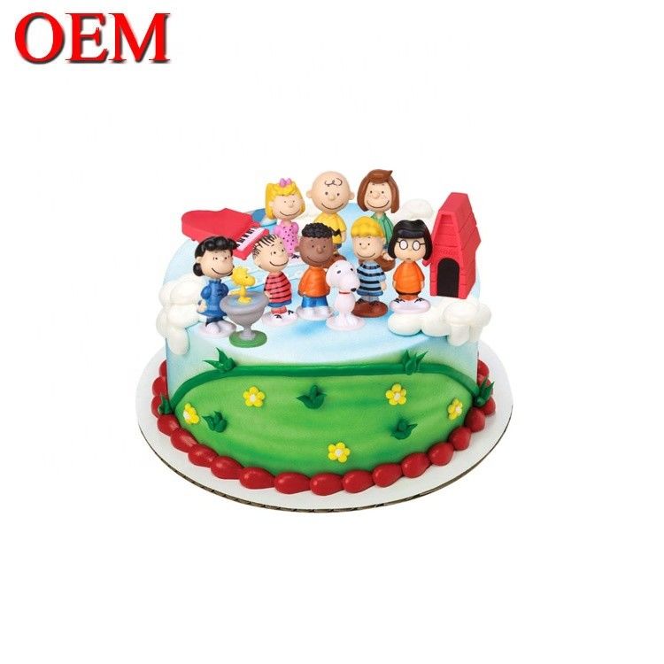 Personalizado Japão Personagens Clássicos Set de Bolo de Aniversário Set de Ação de Figuras Oem Fábrica de Bolo