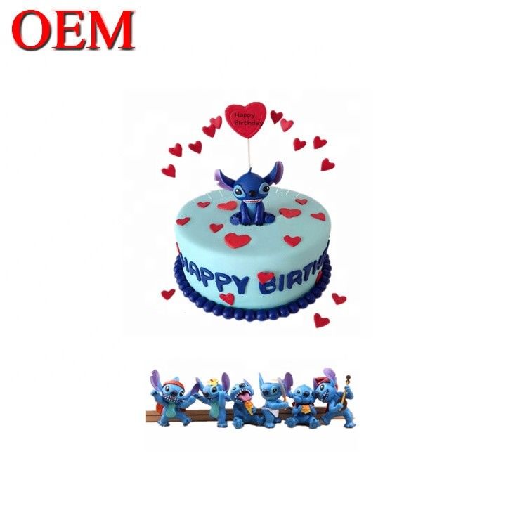 Personalizado Japão Personagens Clássicos Set de Bolo de Aniversário Set de Ação de Figuras Oem Fábrica de Bolo