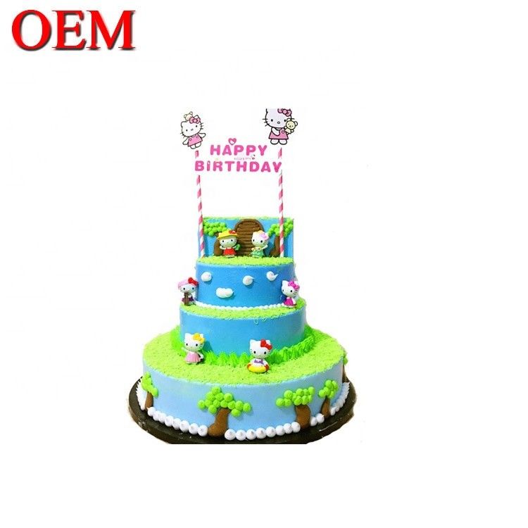Personalizado Japão Personagens Clássicos Set de Bolo de Aniversário Set de Ação de Figuras Oem Fábrica de Bolo