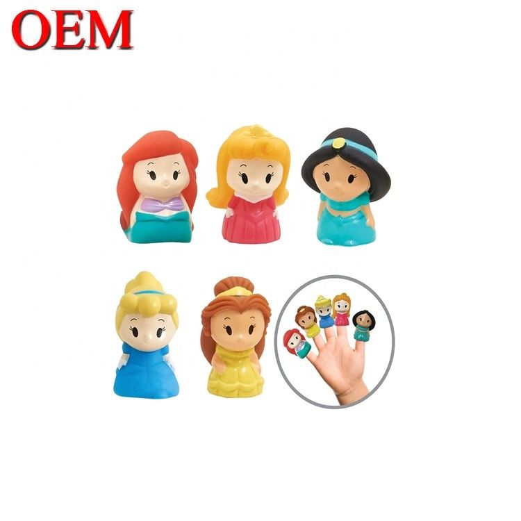 Figura de plástico 3D Finger Puppet Toys OEM Hand Play Toy For Kid Figura de plástico personalizada