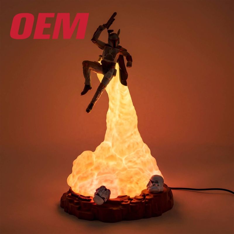 Lâmpada de brinquedos personalizados de LED de iluminação Ome personagem de filme de brinquedos de lâmpada Fazer plástico crianças de brinquedos luz com música e som