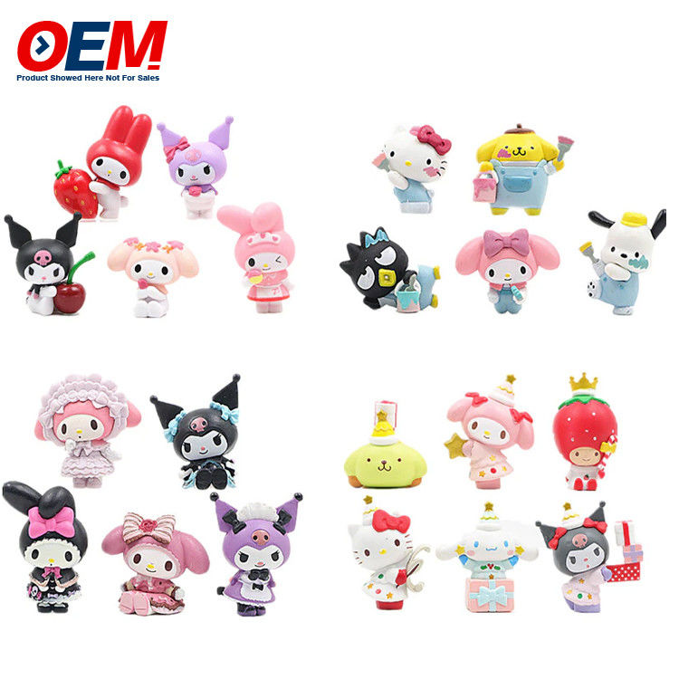 Customizado PVC Mini figura fofinho brinquedo de desenho animado de plástico OEM Fazer 5cm de altura brinquedo de plástico