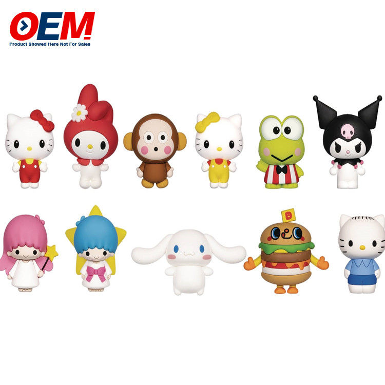 Customizado PVC Mini figura fofinho brinquedo de desenho animado de plástico OEM Fazer 5cm de altura brinquedo de plástico