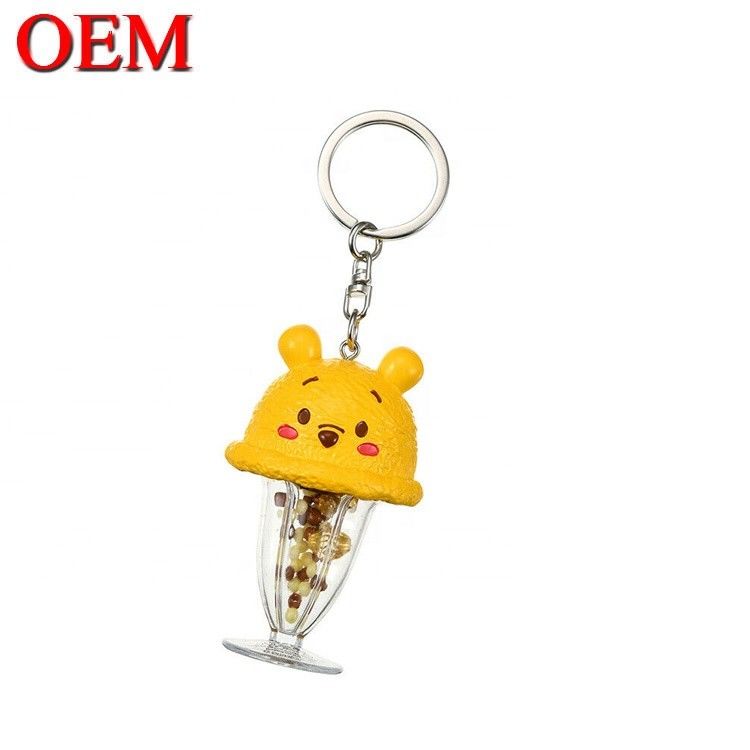 Fornecedor personalizado Figura de PVC Customize Key Holder OEM Cartoon Toy Keychain FAMA Factory