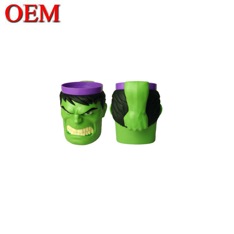 Copo de plástico 3D personalizado canecas de verão gelo de água de copo gel gelado de parede dupla gel copo congelador