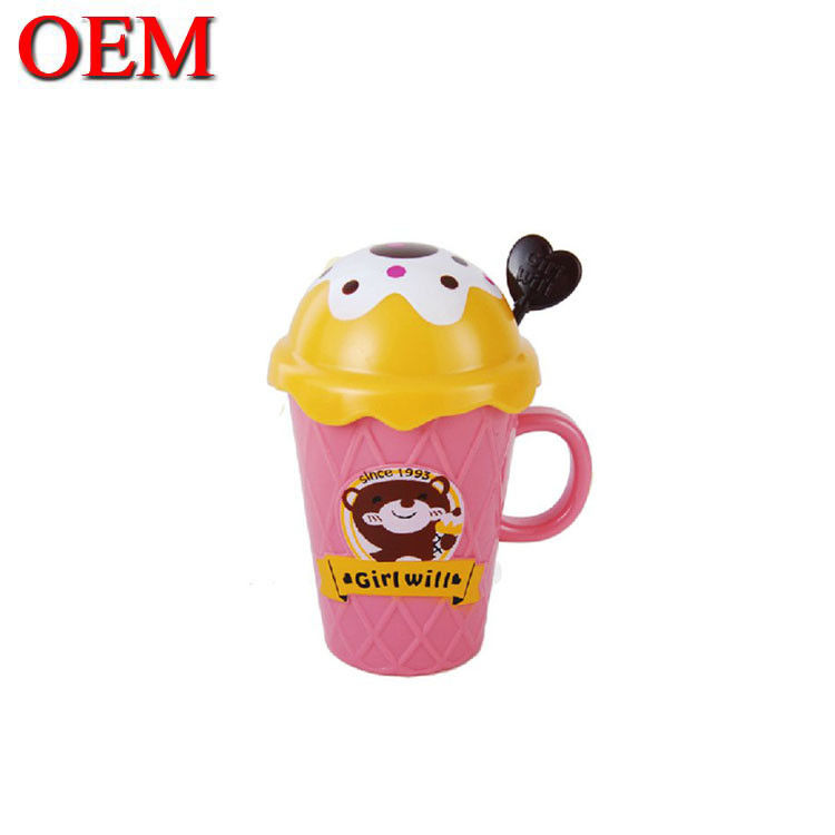 Copo de plástico 3D personalizado canecas de verão gelo de água de copo gel gelado de parede dupla gel copo congelador