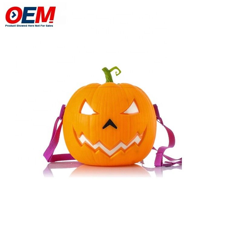 recipiente de pipoca de plástico personalizado de desenho animado de animais de Halloween recipiente de pipoca de plástico de armazenamento de alimentos balde de pipoca com tampa