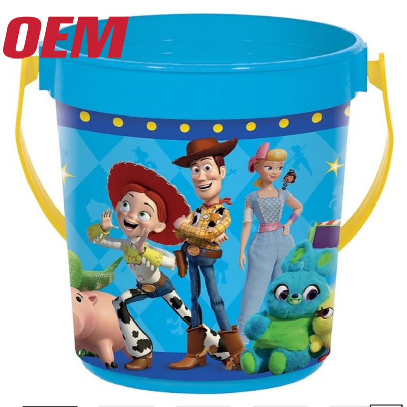 Bate-papo de carrinho de forma personalizada Popcorn Bucket OEM 60oz Popcorn Recipiente de plástico Fazer High Quality Caráter Popcorn Box