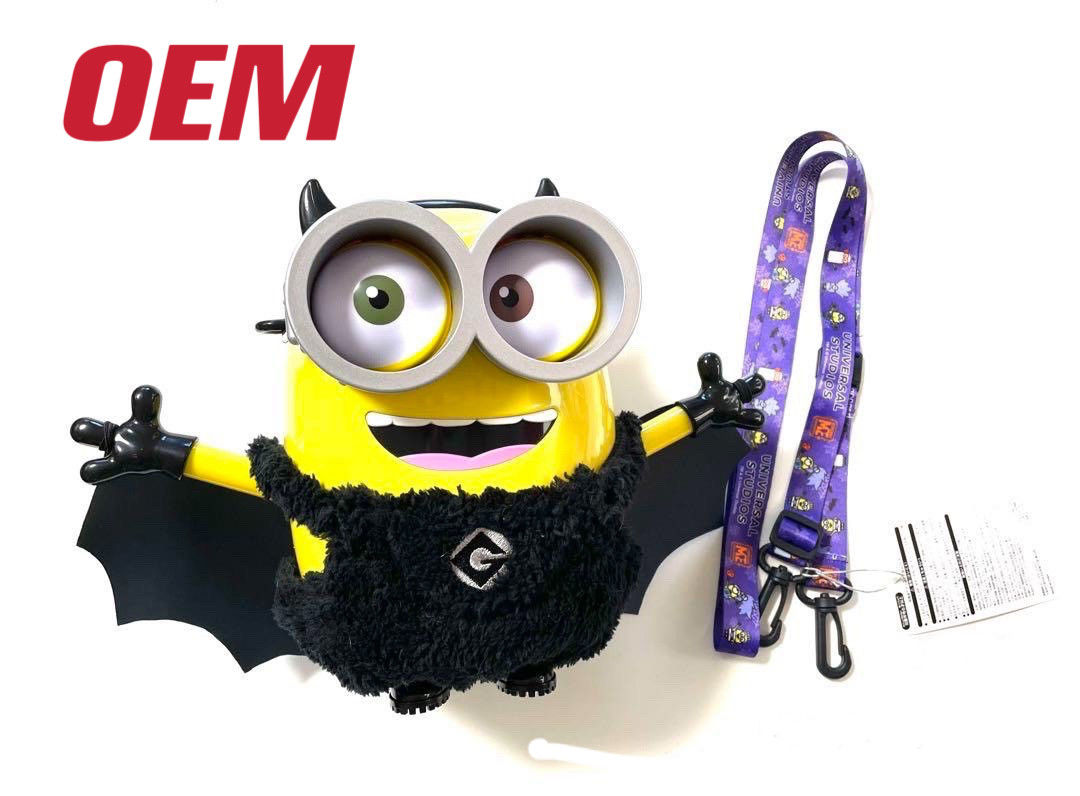 Fabrica personalizado Caracter Forma Popcorn Balde Fazer 30oz Popcorn recipiente de plástico