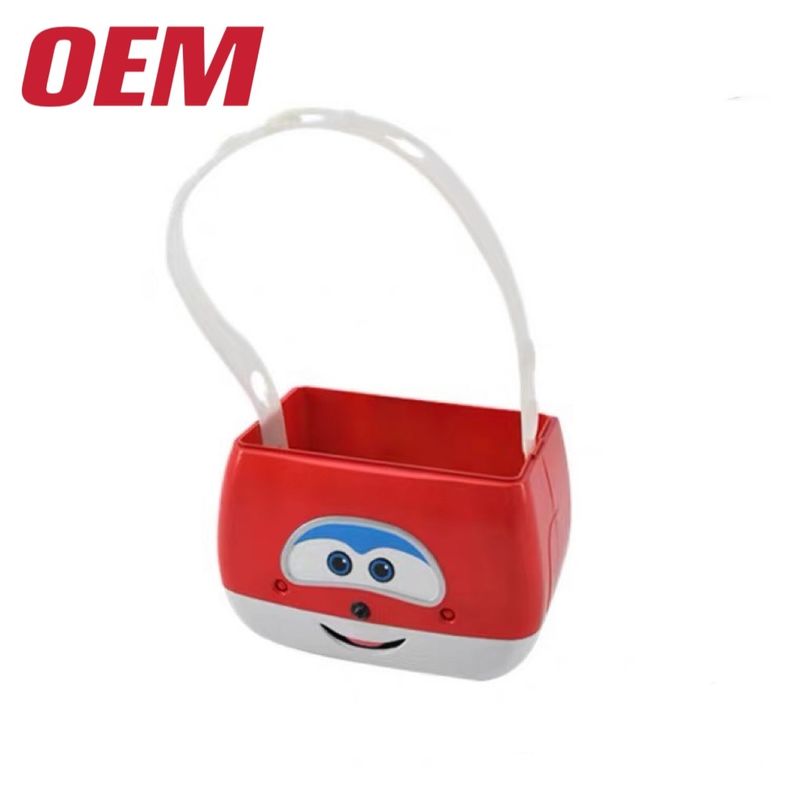 Copo de palha feito sob encomenda Cartoon Popcorn Bucket Carro Vazio Função de armazenamento Bucket