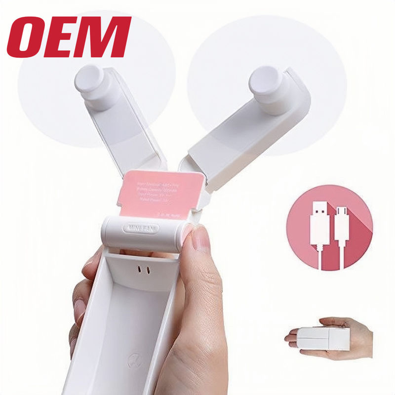Ventilador portátil de verão personalizado USB com caixa de presente