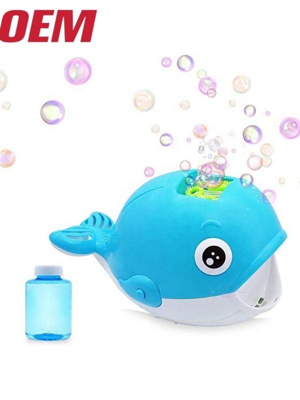 Máquina de bolhas de pulpo de banho Nuby Feito Fabricante de bolhas automático com 2 soluções OEM soprador de bolhas para crianças