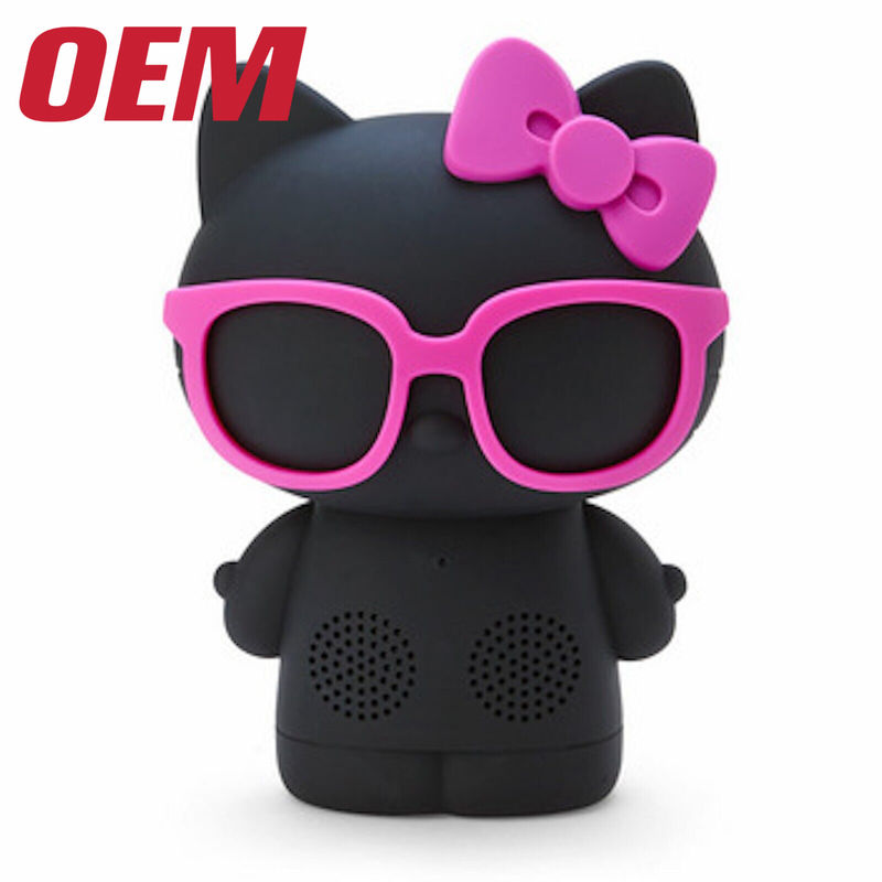 Porta-voz Bluetooth personalizado feito porta-voz sem fio OEM recarregado Cartoon Cute Toy Maker com música